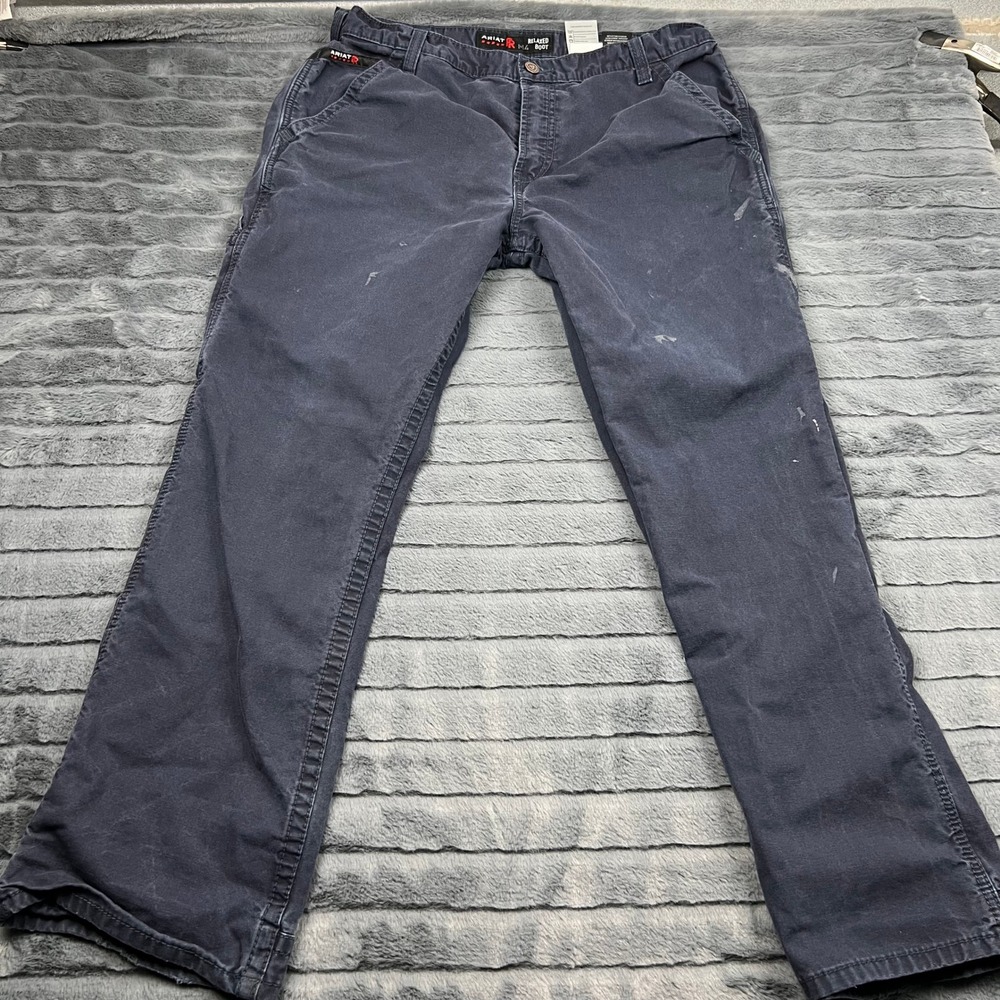 Ariat FR M4 Relaxed Boot Navy Blue Flame Resistant Work Pants 38x32 10012555